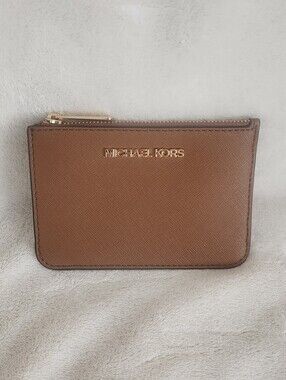 Michael KorsLeather Zip Card Pouch